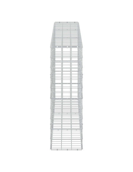 Gabione con filo da 5 mm e rete 10x10 cm 300x30x100 cm