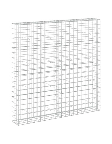 Gabione con filo da 5 mm e rete 10x10 cm 200x30x200 cm