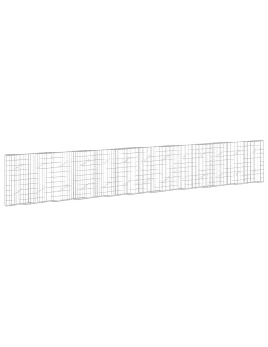 Gabione con filo da 5 mm e rete 10x10 cm 650x10x100 cm