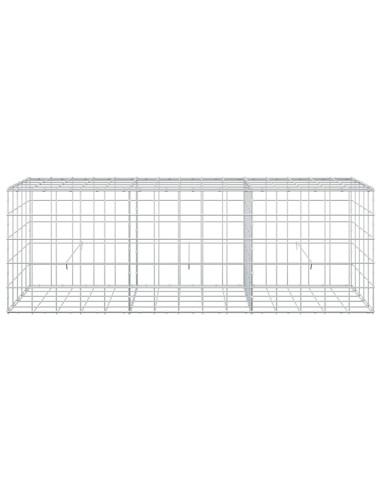 Gabione con filo da 5 mm e rete 10x10 cm 150x50x50 cm