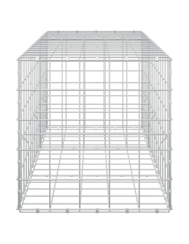 Gabione con filo da 5 mm e rete 10x10 cm 150x50x50 cm