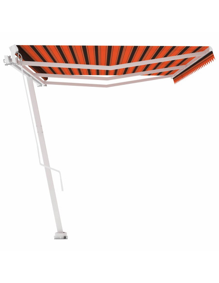 Tenda da Sole Autoportante Manuale 600x300cm Arancione Marrone