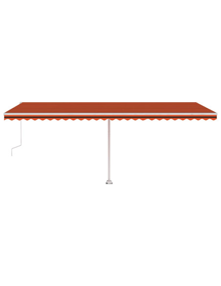 Tenda da Sole Autoportante Automatica 600x300cm Arancio Marrone