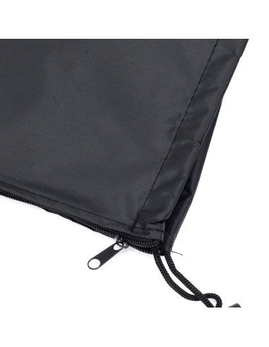 Copertura per Stufa a Piramide Nera 58x58x228 cm 420D Oxford