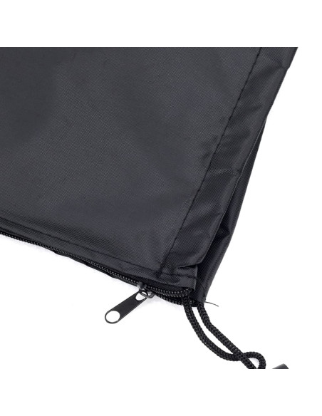 Copertura per Stufa a Piramide Nera 58x58x228 cm 420D Oxford