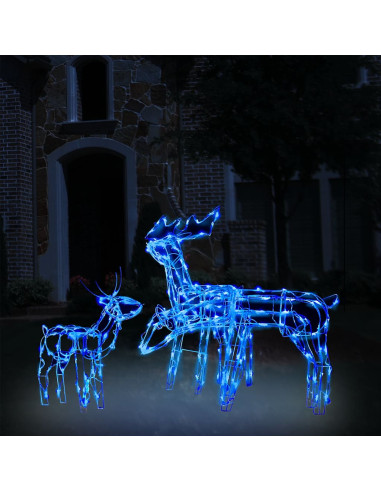 Decorazioni di Natale a Forma di Renne 3 pz 229 LED