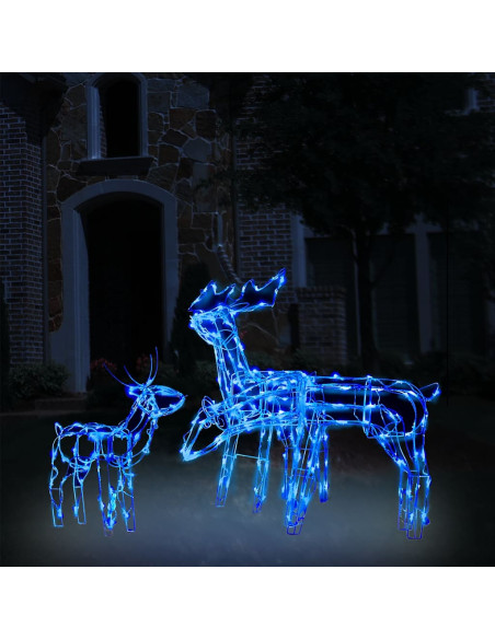 Decorazioni di Natale a Forma di Renne 3 pz 229 LED