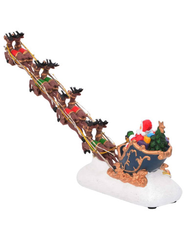 Tavolo di Natale 31,5 x 6,5 x 16 cm Resina Multicolore