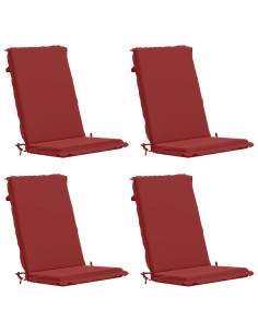 Cuscini Bhair Alto Schienale in 4 Pezzi GEMERT 4 pcs Rosso Vino 2