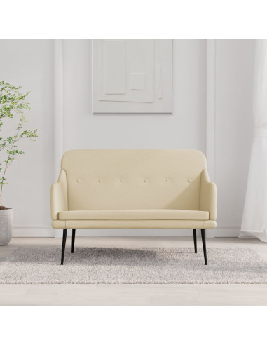 Panca Crema 110x76x80 cm in Tessuto