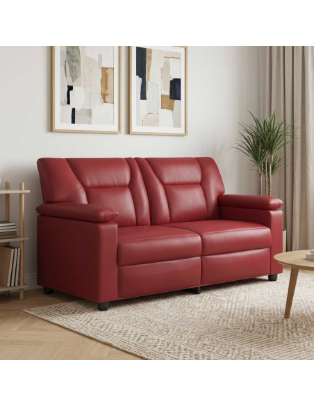 Divano Rosso Vino 171 x 85 x 93 cm Similpelle