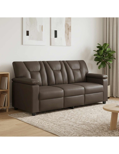 Divano Grigio 191 x 85 x 93 cm Similpelle