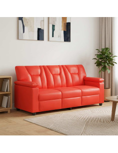Divano Rosso 191 x 85 x 93 cm Similpelle