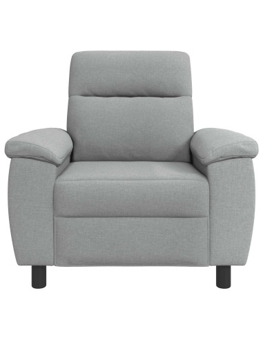 Divano Grigio Chiaro 95 x 90 x 95 cm Tessuto