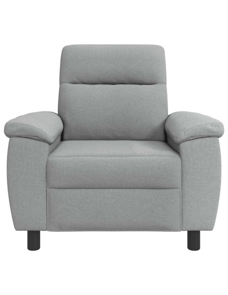 Divano Grigio Chiaro 95 x 90 x 95 cm Tessuto