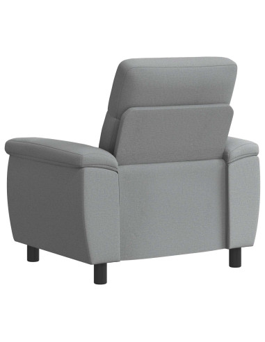 Divano Grigio Chiaro 95 x 90 x 95 cm Tessuto