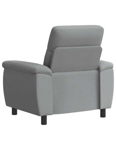 Divano Grigio Chiaro 95 x 90 x 95 cm Tessuto