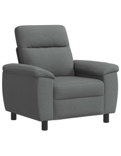 Divano Grigio Scuro 95 x 90 x 95 cm Tessuto 2