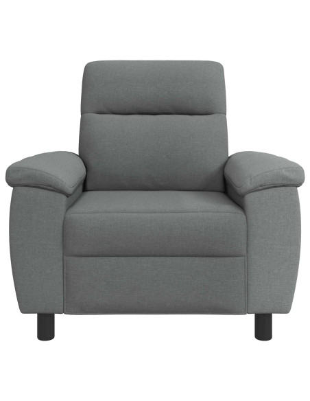 Divano Grigio Scuro 95 x 90 x 95 cm Tessuto