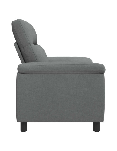 Divano Grigio Scuro 95 x 90 x 95 cm Tessuto