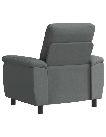 Divano Grigio Scuro 95 x 90 x 95 cm Tessuto