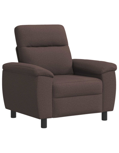 Divano Marrone Scuro 95 x 90 x 95 cm Tessuto