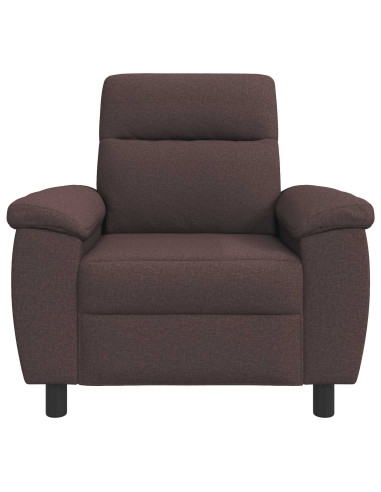 Divano Marrone Scuro 95 x 90 x 95 cm Tessuto