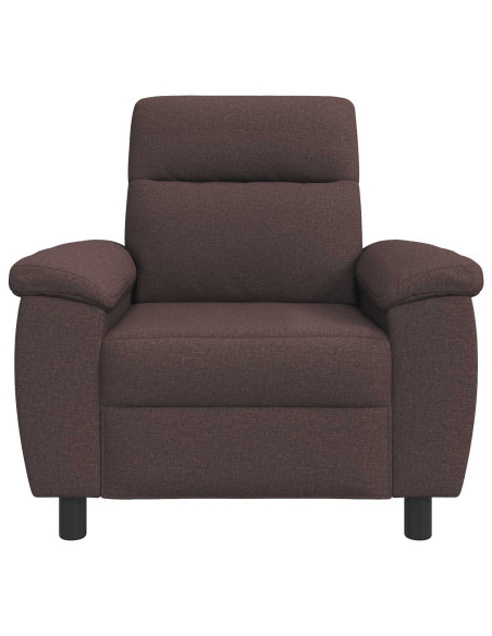 Divano Marrone Scuro 95 x 90 x 95 cm Tessuto