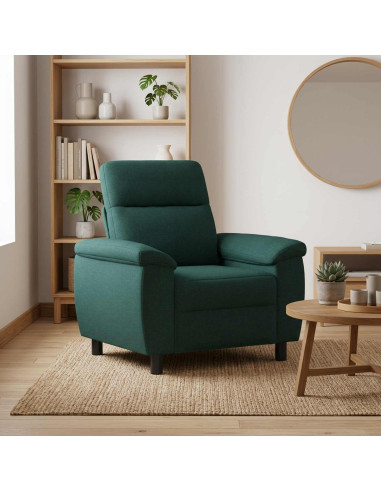 Divano Verde Scuro 95 x 90 x 95 cm Tessuto