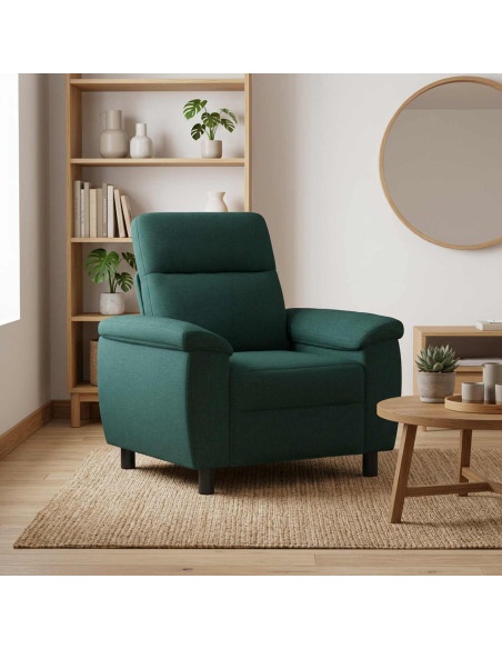 Divano Verde Scuro 95 x 90 x 95 cm Tessuto