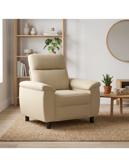 Divano Crema 95 x 90 x 95 cm Tessuto
