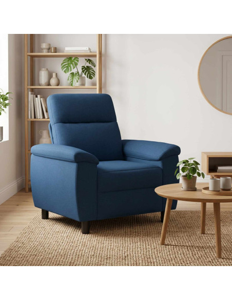 Divano Blu 95 x 90 x 95 cm Tessuto