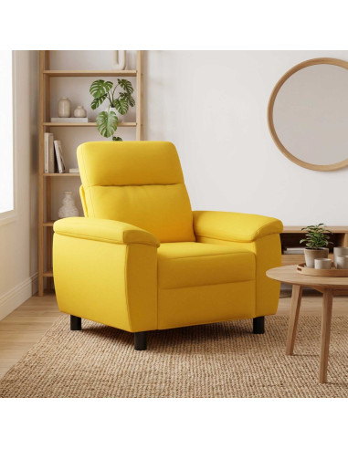 Divano Giallo Chiaro 95 x 90 x 95 cm Tessuto