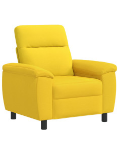 Divano Giallo Chiaro 95 x 90 x 95 cm Tessuto 2
