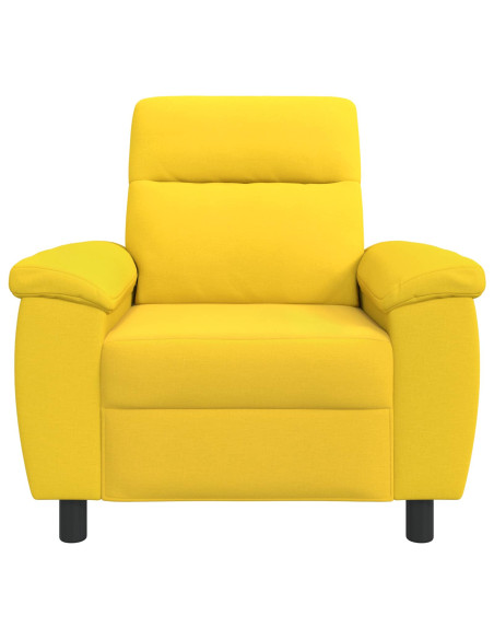 Divano Giallo Chiaro 95 x 90 x 95 cm Tessuto