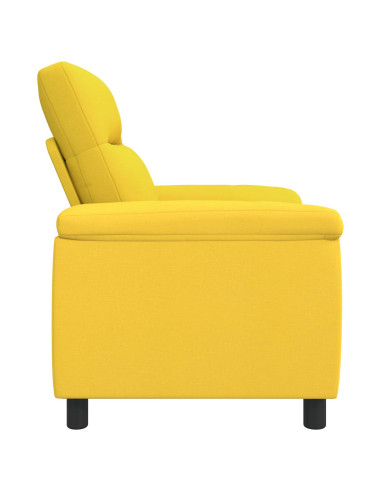 Divano Giallo Chiaro 95 x 90 x 95 cm Tessuto
