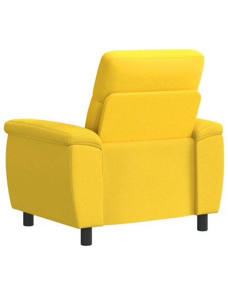 Divano Giallo Chiaro 95 x 90 x 95 cm Tessuto