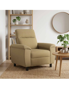 Divano Marrone Chiaro 95 x 90 x 95 cm Tessuto