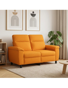 Divano Giallo Scuro 158 x 90 x 95 cm Tessuto