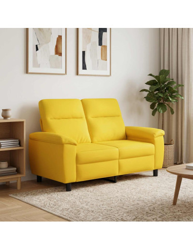 Divano Giallo Chiaro 158 x 90 x 95 cm Tessuto