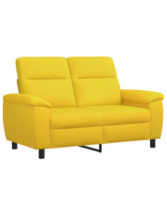 Divano Giallo Chiaro 158 x 90 x 95 cm Tessuto 2