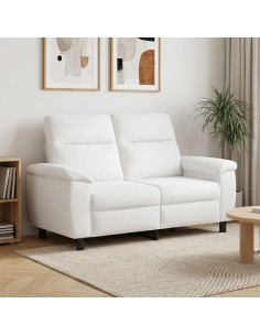 Divano Bianco 158 x 90 x 95 cm Tessuto
