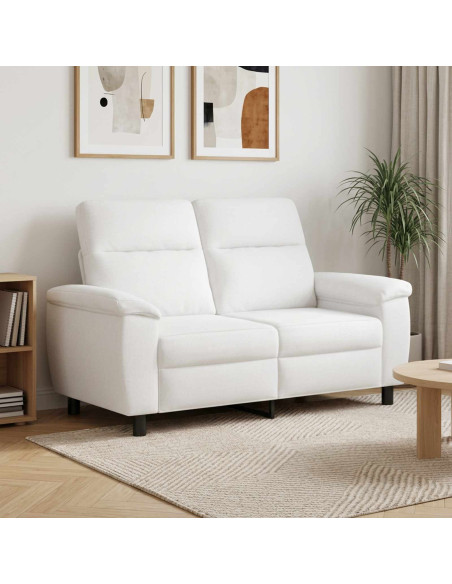 Divano Bianco 158 x 90 x 95 cm Tessuto