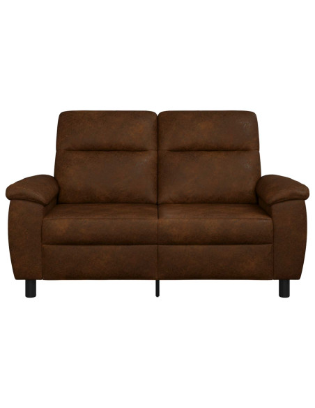 Divano Marrone 158 x 90 x 95 cm Pelle Scamosciata Sintetica