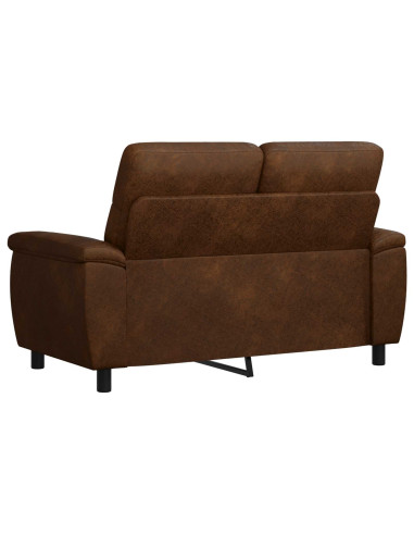 Divano Marrone 158 x 90 x 95 cm Pelle Scamosciata Sintetica