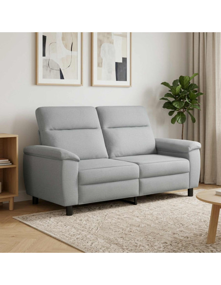 Divano Grigio Chiaro 178 x 90 x 95 cm Tessuto