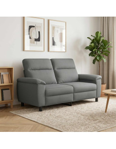 Divano Grigio Scuro 178 x 90 x 95 cm Tessuto
