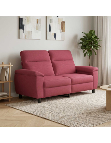 Divano Rosso Vino 178 x 90 x 95 cm Tessuto