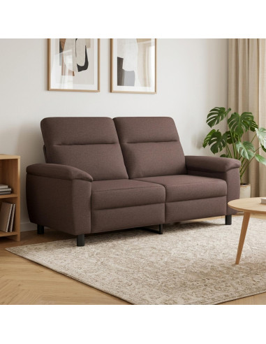 Divano Marrone Scuro 178 x 90 x 95 cm Tessuto