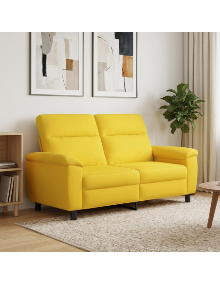 Divano Giallo Chiaro 178 x 90 x 95 cm Tessuto